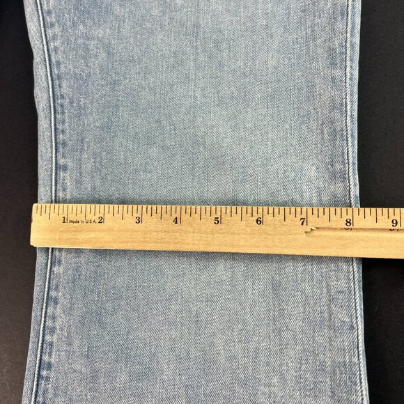 Abercrombie Fitch Jeans Women 29x33* Flare High Rise Blue Stretch Denim Tag 28 L - Picture 13 of 16